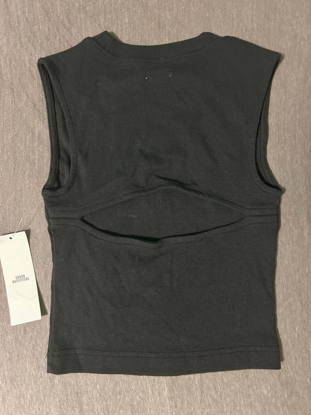 Urban Outfitters Devon Howdy Cutout Black Tank Top - Picture 2 of 2